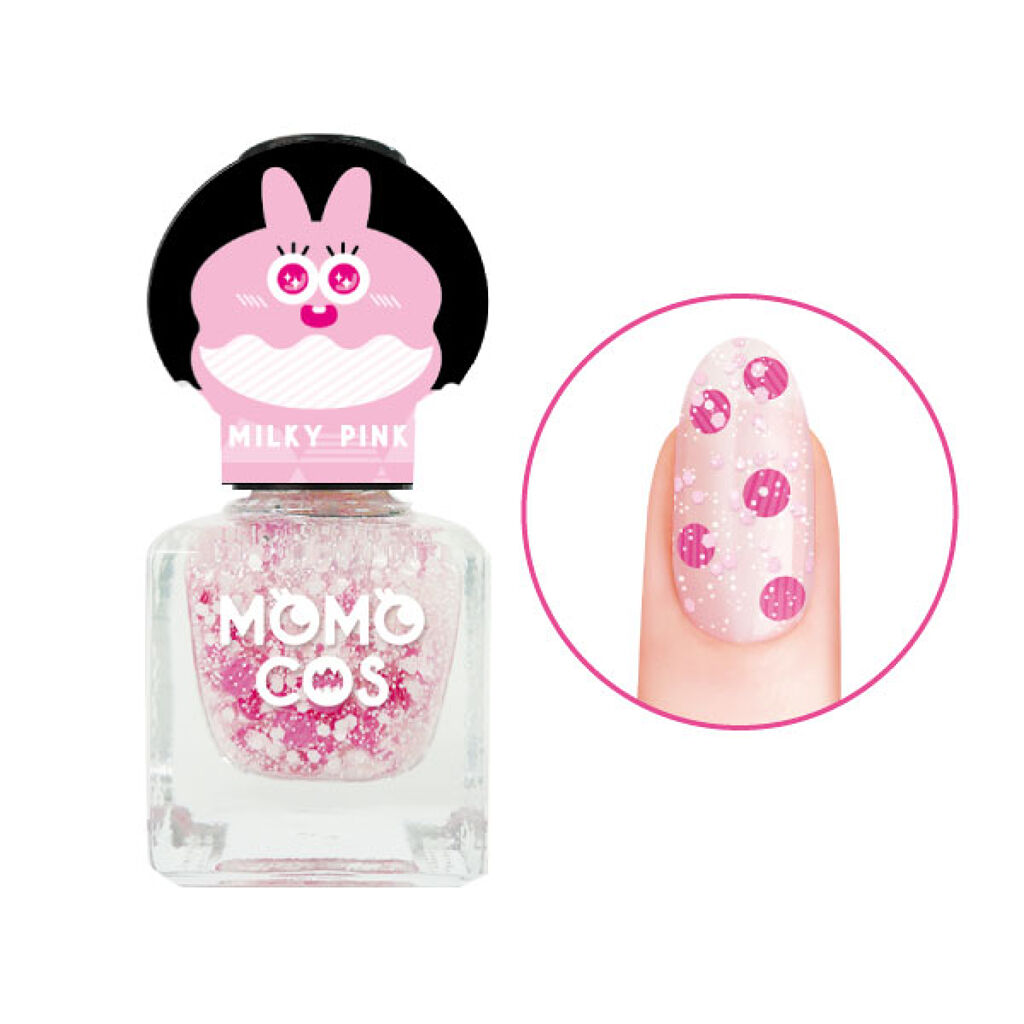 BWモモコス はがせるマニキュア ミルキーピンク