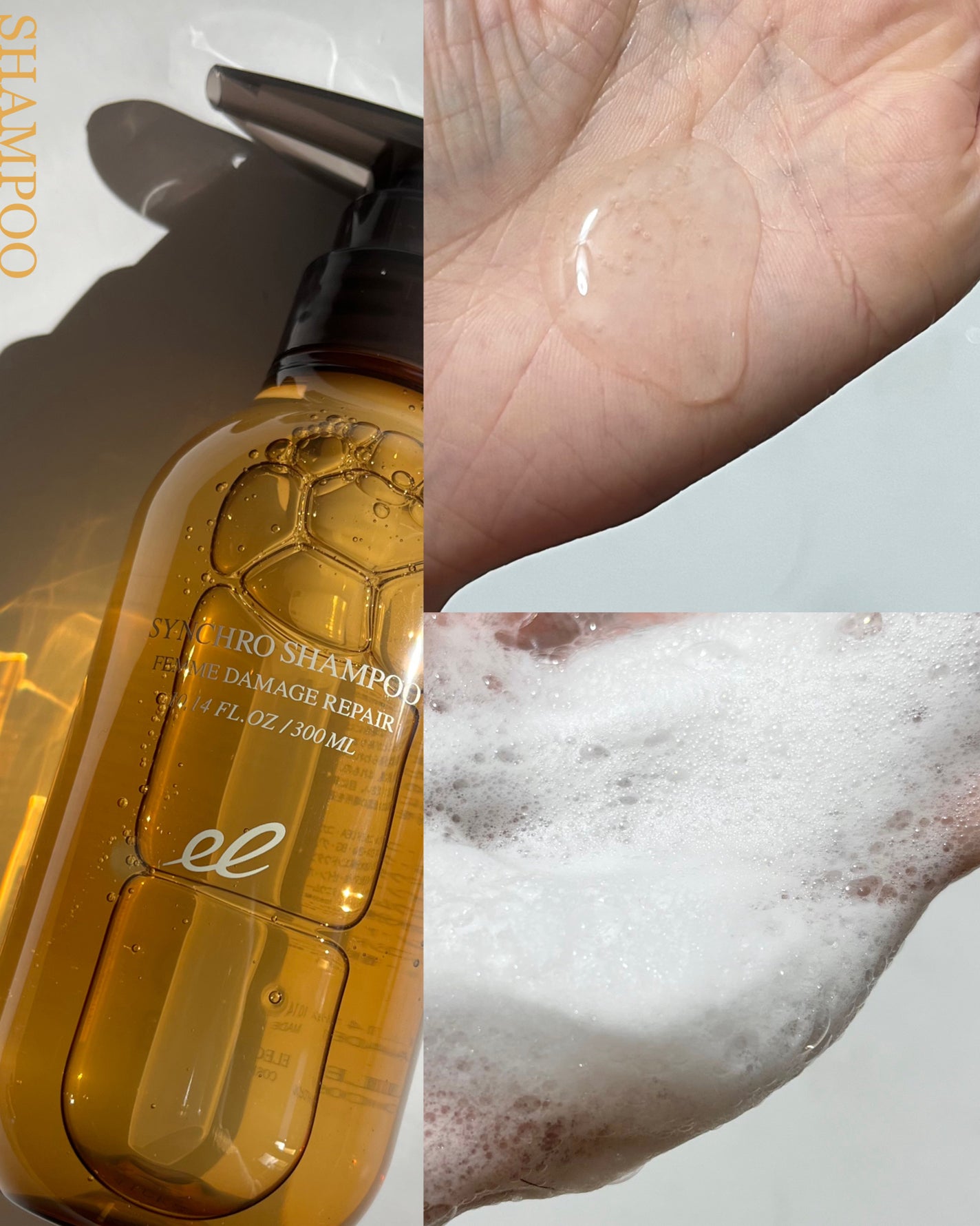シンクロシャンプー ファム DAMAGE REPAIR/シンクロトリートメント DAMAGE REPAIR/ELECTRON/市販シャンプーを使ったクチコミ(4枚目)