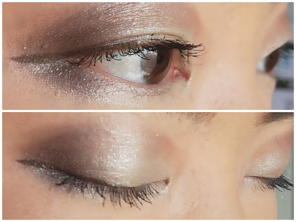 シャイニーシャドウ N SI02 シルバーホワイト/excel/単色アイシャドウを使ったクチコミ（2枚目）