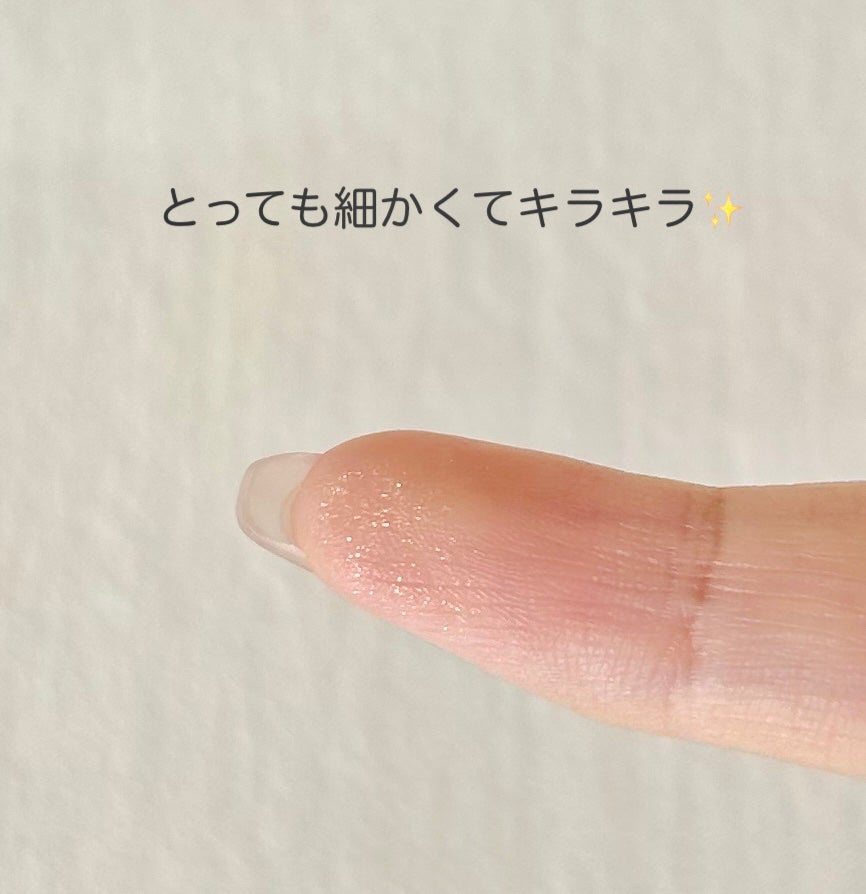 グリッター シャドウ カラー/rom&nd/グリッターを使ったクチコミ(3枚目)