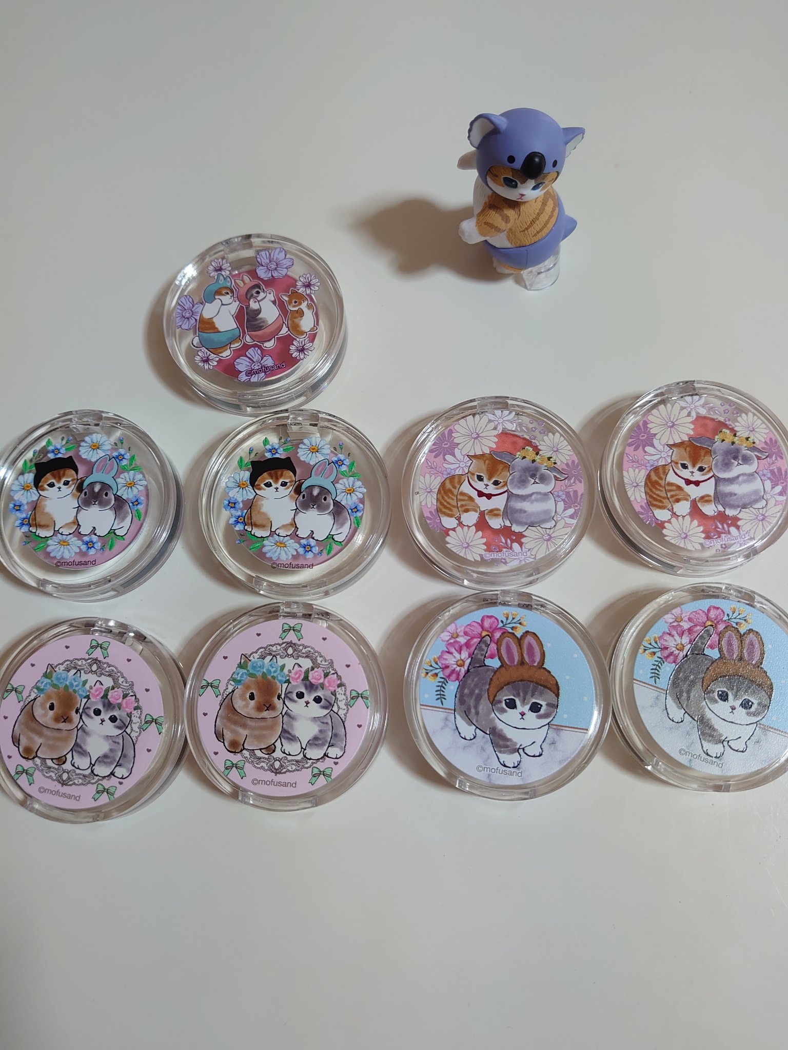 ポンデクルール　mofusand　マルチカラーパウダー うさにゃんB/クレアボーテ/単色アイシャドウを使ったクチコミ（1枚目）