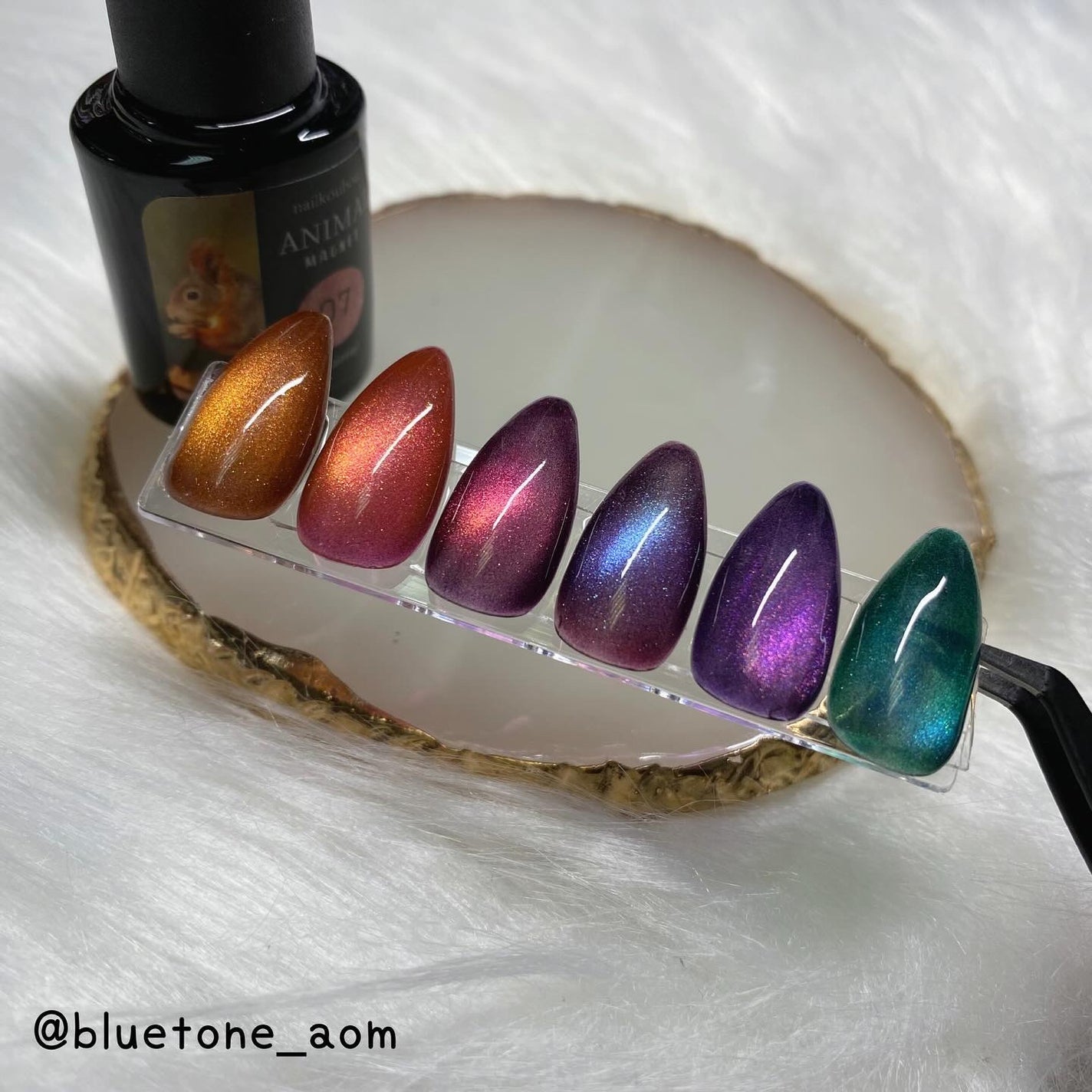アニマルマグネットジェル/ネイル工房/ジェルネイルを使ったクチコミ(9枚目)