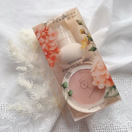 ベアブラッシャー パフ付き/フォレンコス/パウダーチークを使ったクチコミ(3枚目)