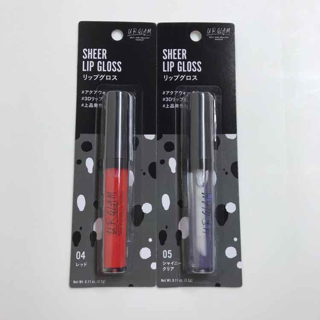 UR GLAM SHEER LIP GLOSS/U R GLAM/リップグロスを使ったクチコミ(1枚目)