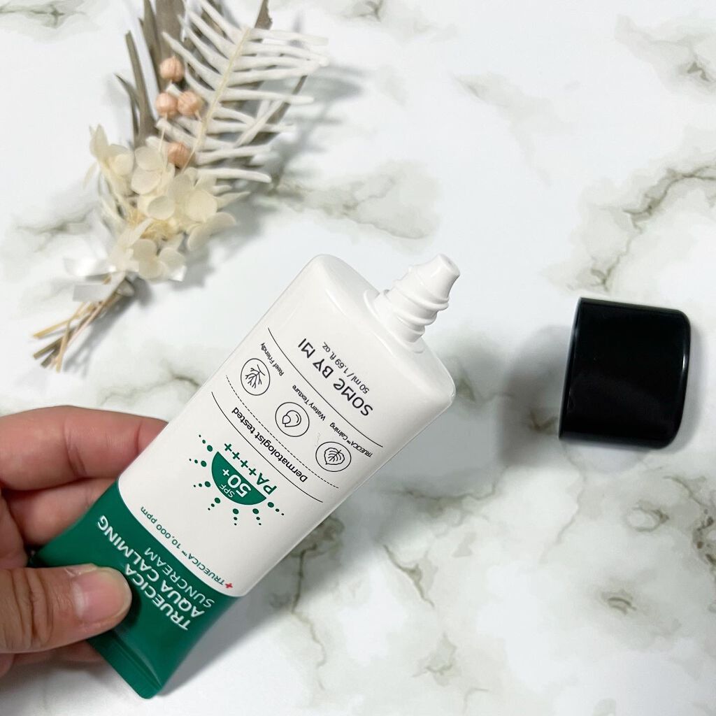 TRUECICA アクアカーミング日焼け止め/SOME BY MI/日焼け止めクリームを使ったクチコミ(2枚目)