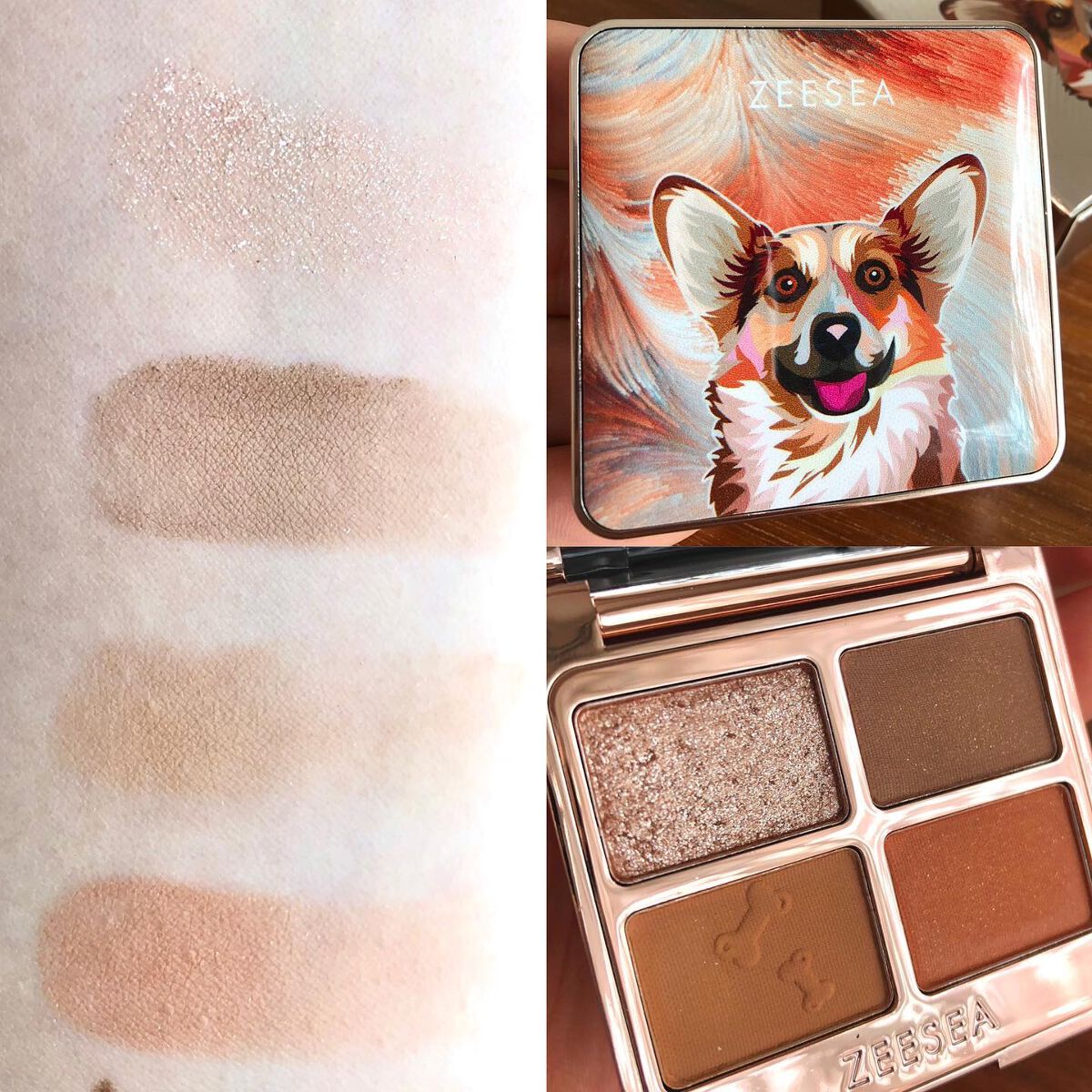 アニマルアイシャドウ(4シェード)/ZEESEA/アイシャドウパレットを使ったクチコミ（3枚目）