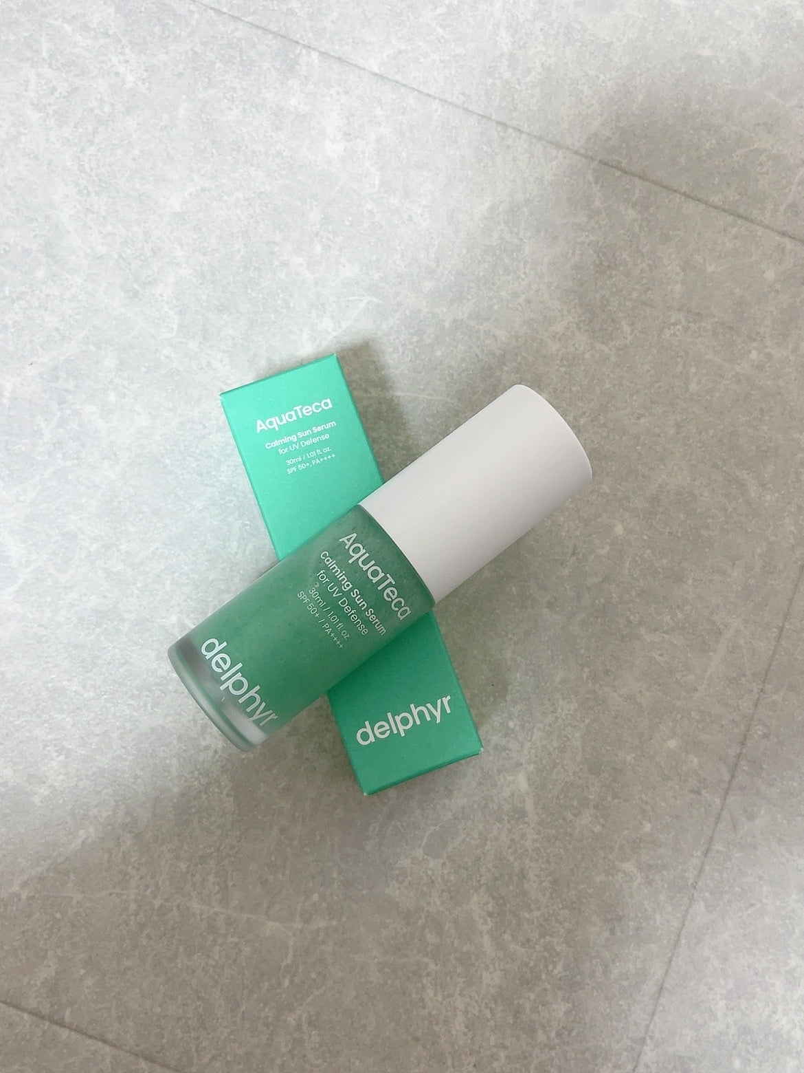 AquaTeca calming sun serum/Delphyr/日焼け止めローションを使ったクチコミ(1枚目)