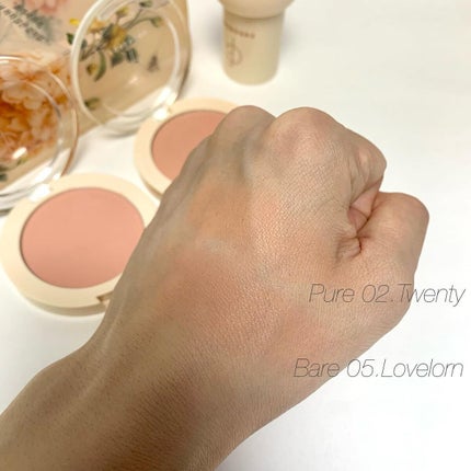 ベアブラッシャー パフ付き/フォレンコス/パウダーチークを使ったクチコミ(5枚目)