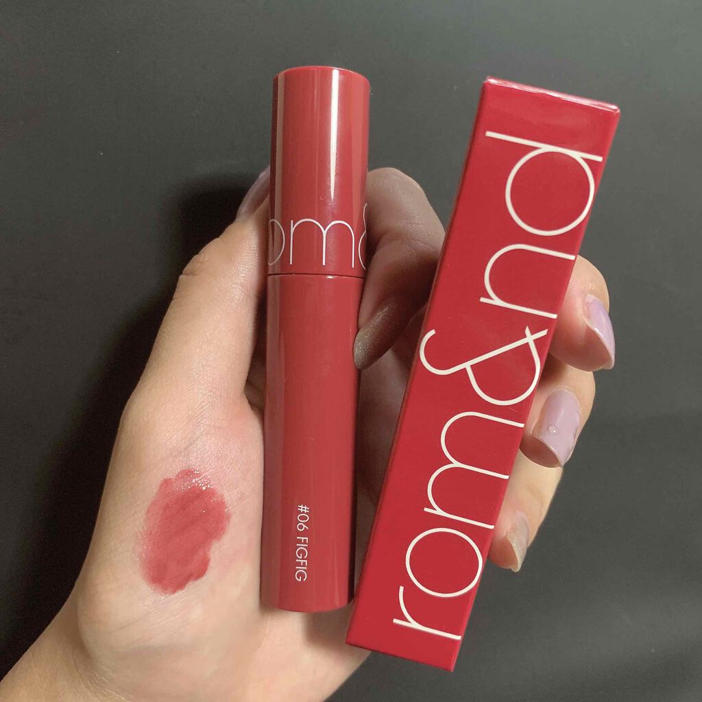 ジューシーラスティングティント/rom&nd/リップティントを使ったクチコミ（3枚目）