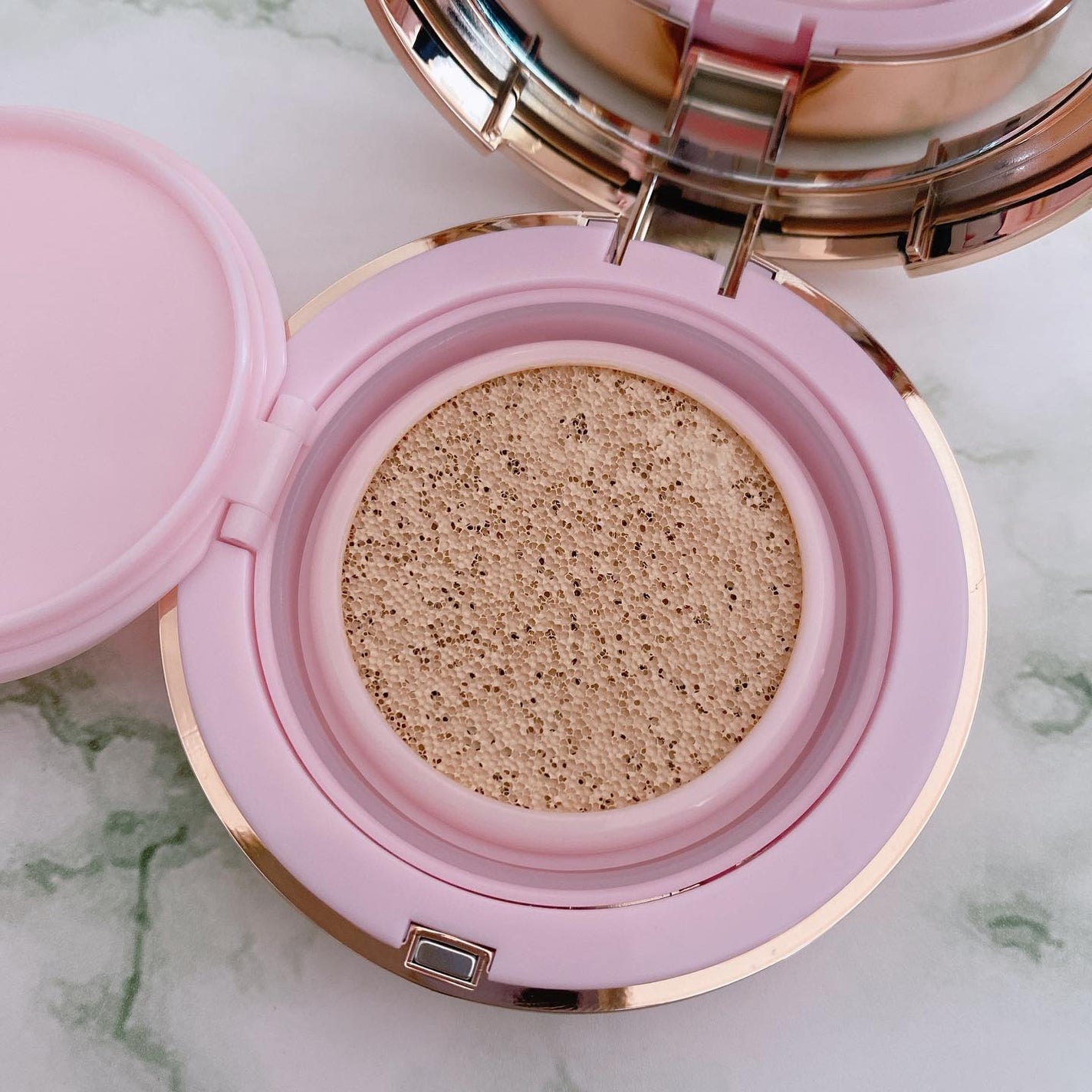 ピンクティーツリーカバークッション/APLIN/クッションファンデーションを使ったクチコミ(3枚目)