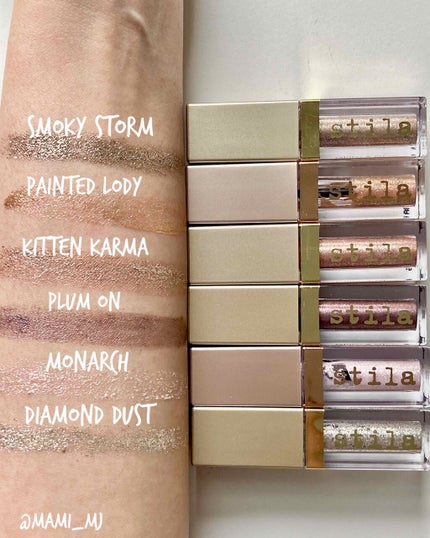 グリッター&グロウ リキッドアイシャドウ/stila/グリッターを使ったクチコミ(1枚目)