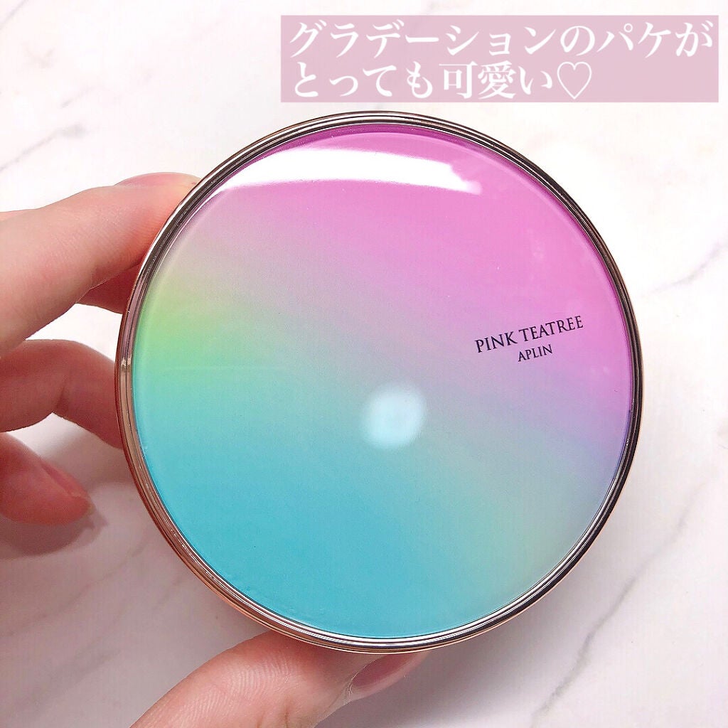 ピンクティーツリーカバークッション/APLIN/クッションファンデーションを使ったクチコミ(2枚目)