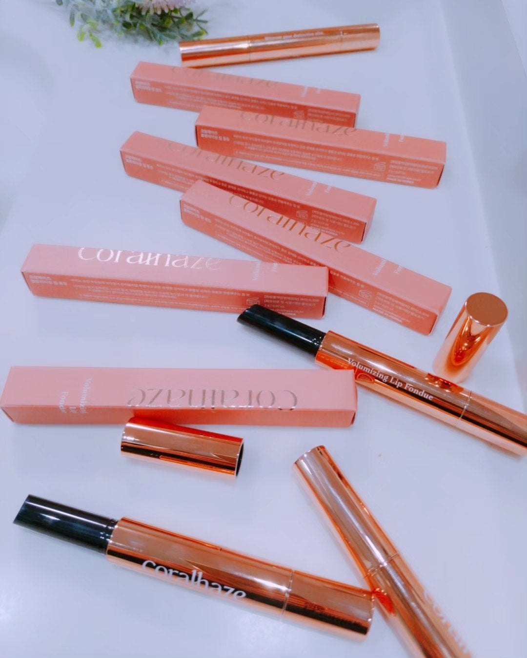ボリューマイジングフォンデュリップ/Coralhaze/口紅を使ったクチコミ(2枚目)