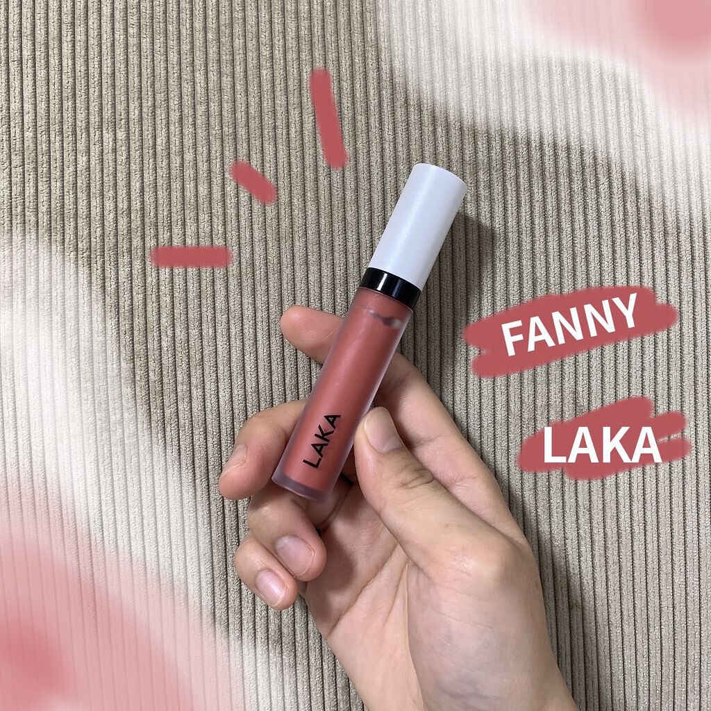 Laka スムースマット リップティントのクチコミ「LAKA
スムースマット リップティント
03FANNY

Qoo10で3点セット1000円の.....」（1枚目）