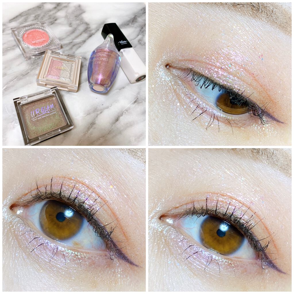 DIAMOND DEW  LIQUID GLITTER EYESHADOW/Lime Crime(海外)/リキッドアイシャドウを使ったクチコミ（3枚目）