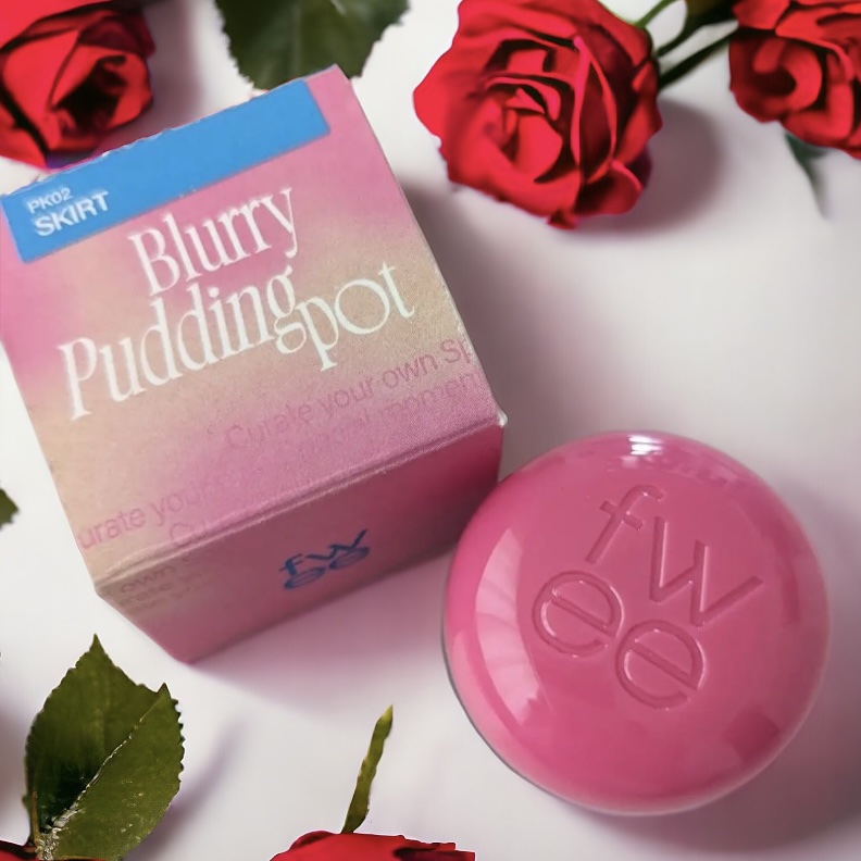 リップアンドチーク ブラーリープリンポット PK02 スカート/fwee/口紅を使ったクチコミ（1枚目）