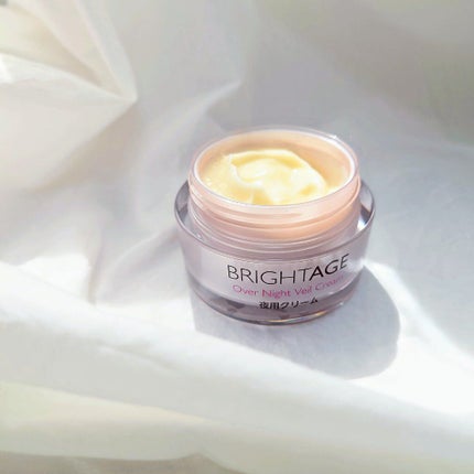 オーバーナイト ヴェールクリーム/BRIGHTAGE/フェイスクリームを使ったクチコミ(3枚目)