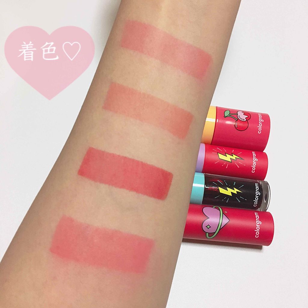 colorgram サンダーボルトティント ムース/Colorgram/リップティントを使ったクチコミ（3枚目）