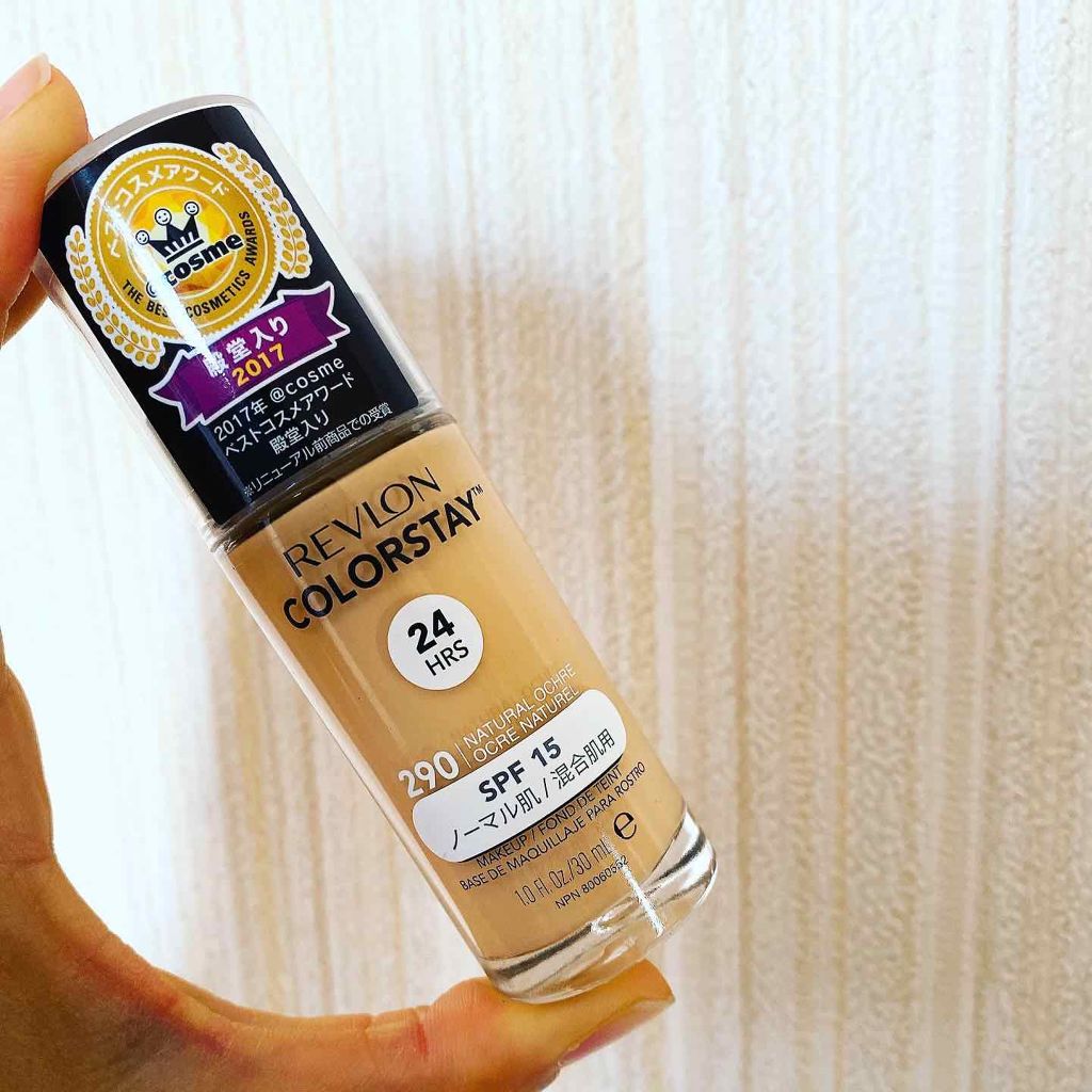 カラーステイ メイクアップ N/REVLON/リキッドファンデーションを使ったクチコミ(1枚目)