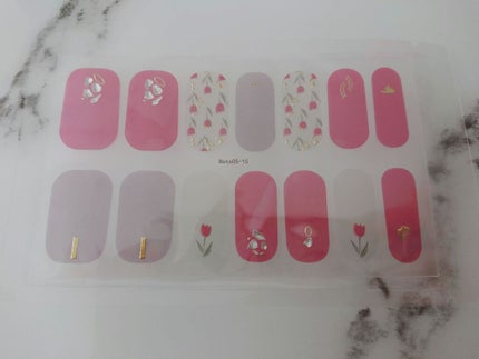 ネイルシール/Qoo10/ネイルシールを使ったクチコミ(1枚目)