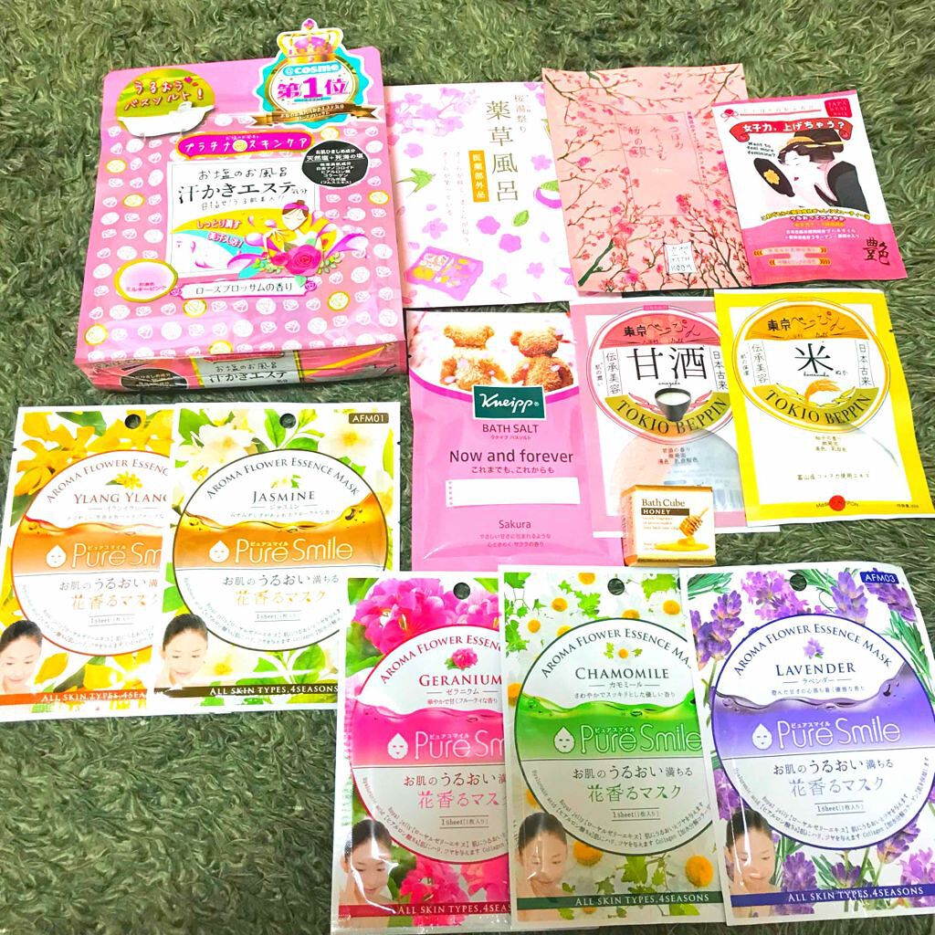 アラフィフっす💋 on LIPS 「☆購入品☆ピュアスマイル花香るマスク⚪︎カモミール心を和らげ整..」(1枚目)