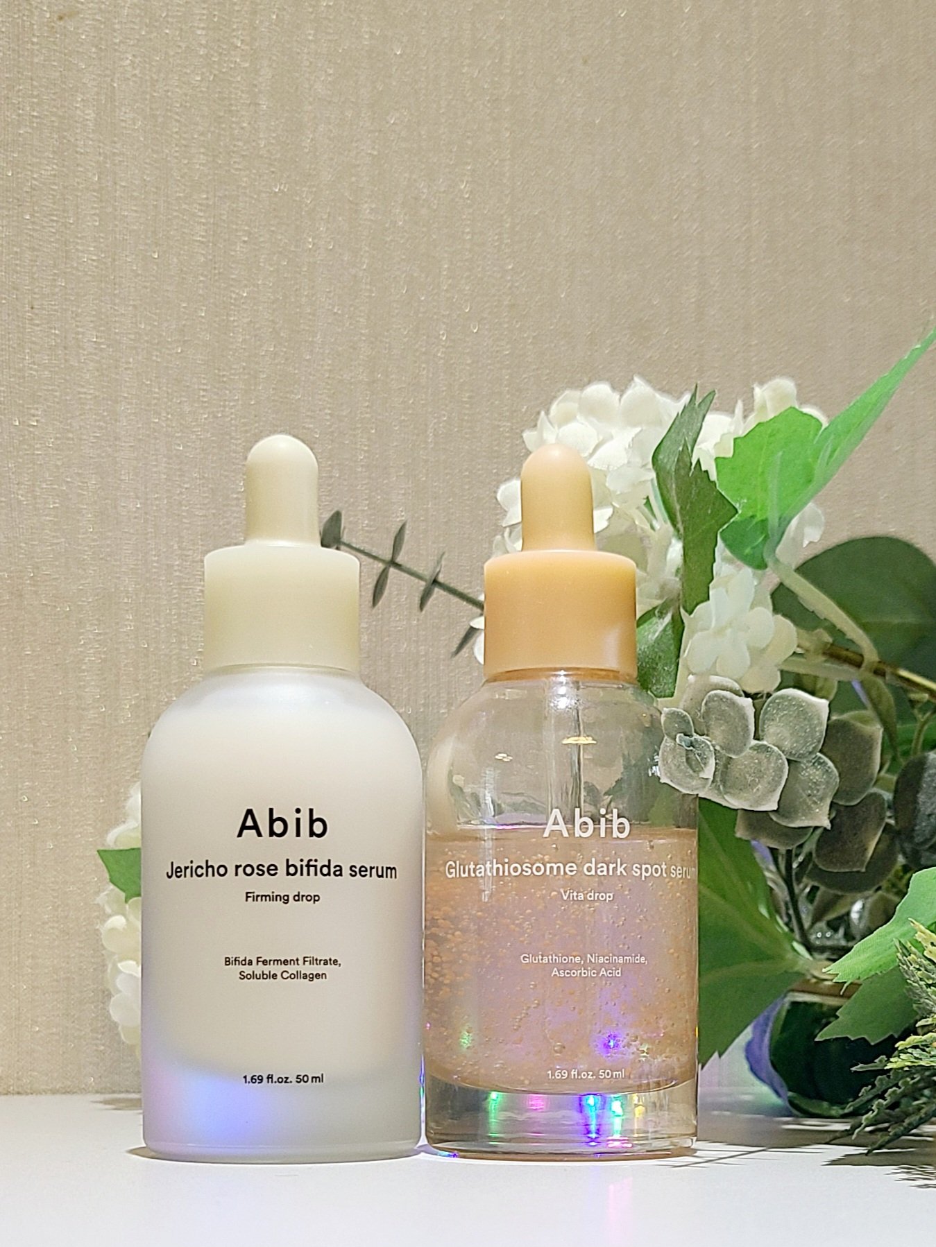 コラーゲン最高♥️ビタミン補充で乾燥も老化もSTOP

Abib
グルタチオンソームダークスポットセラムビタドロップ

香り:無臭
触感:水に近くさらさら

Abib
復活草ビフィダセラムファーミングドロップ

香り:無臭
触感:乳液のよう