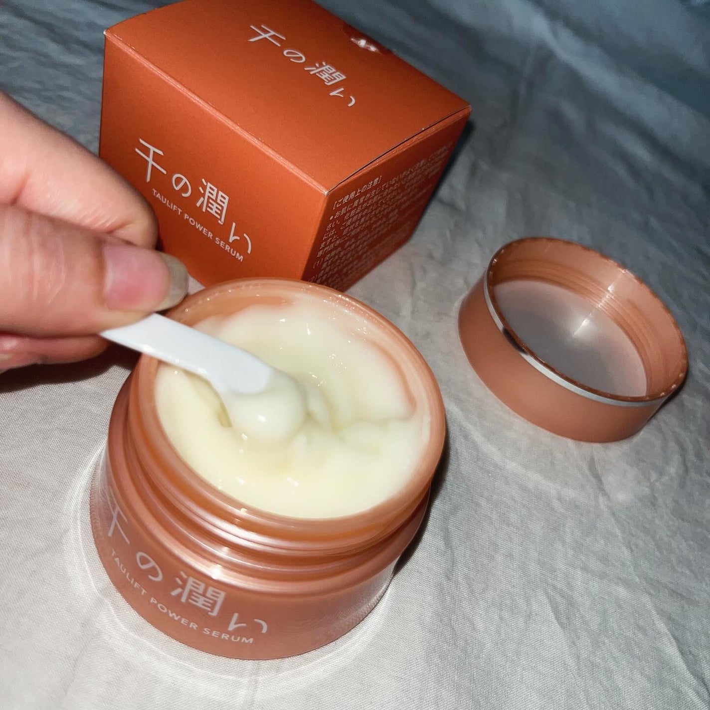 タウリフトパワーセラム/千の潤い/美容液を使ったクチコミ(2枚目)