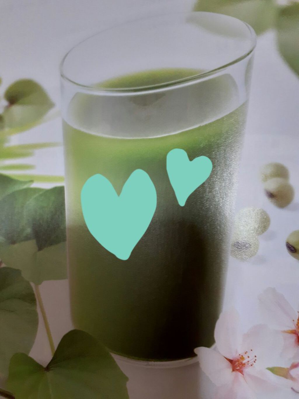 POLA キレイの青汁のクチコミ「POLAのキレイの青汁です。ほんのり甘い抹茶きな粉風味です。

からだのなかから綺麗になれます.....」（1枚目）