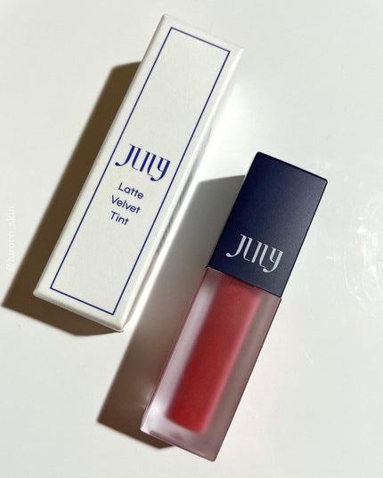 hiroco韓国コスメレポ on LIPS 「マットリップ💄💋JLILYLATTEVELVETTINTカラ..」(6枚目)