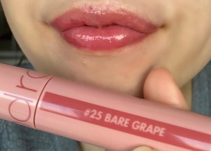 ジューシーラスティングティント/rom&nd/リップティントを使ったクチコミ(3枚目)