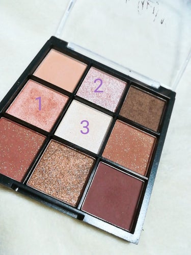 UR GLAM　BLOOMING EYE COLOR PALETTE/U R GLAM/パウダーアイシャドウを使ったクチコミ（2枚目）