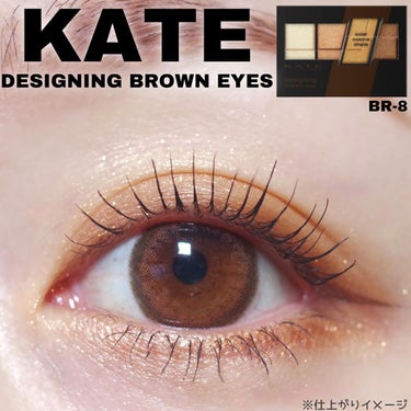 デザイニングブラウンアイズ BR-8 グリッターブラウン/KATE/パウダーアイシャドウを使ったクチコミ（1枚目）