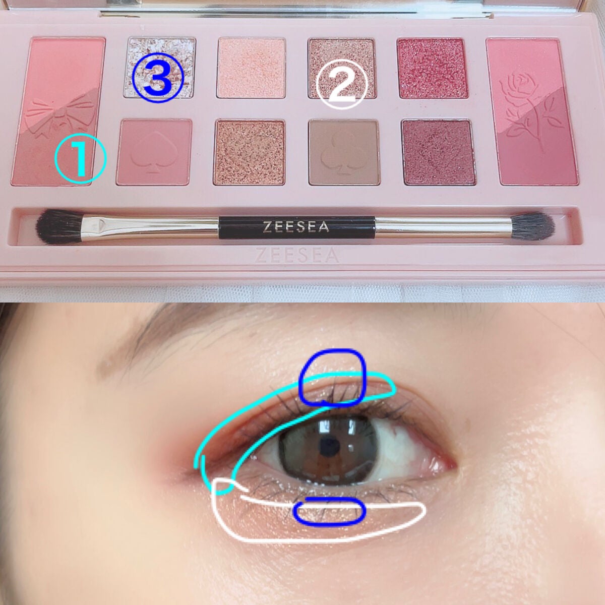 ZEESEA「ファンタジーパーク」12色アイシャドウパレット/ZEESEA/アイシャドウパレットを使ったクチコミ(2枚目)