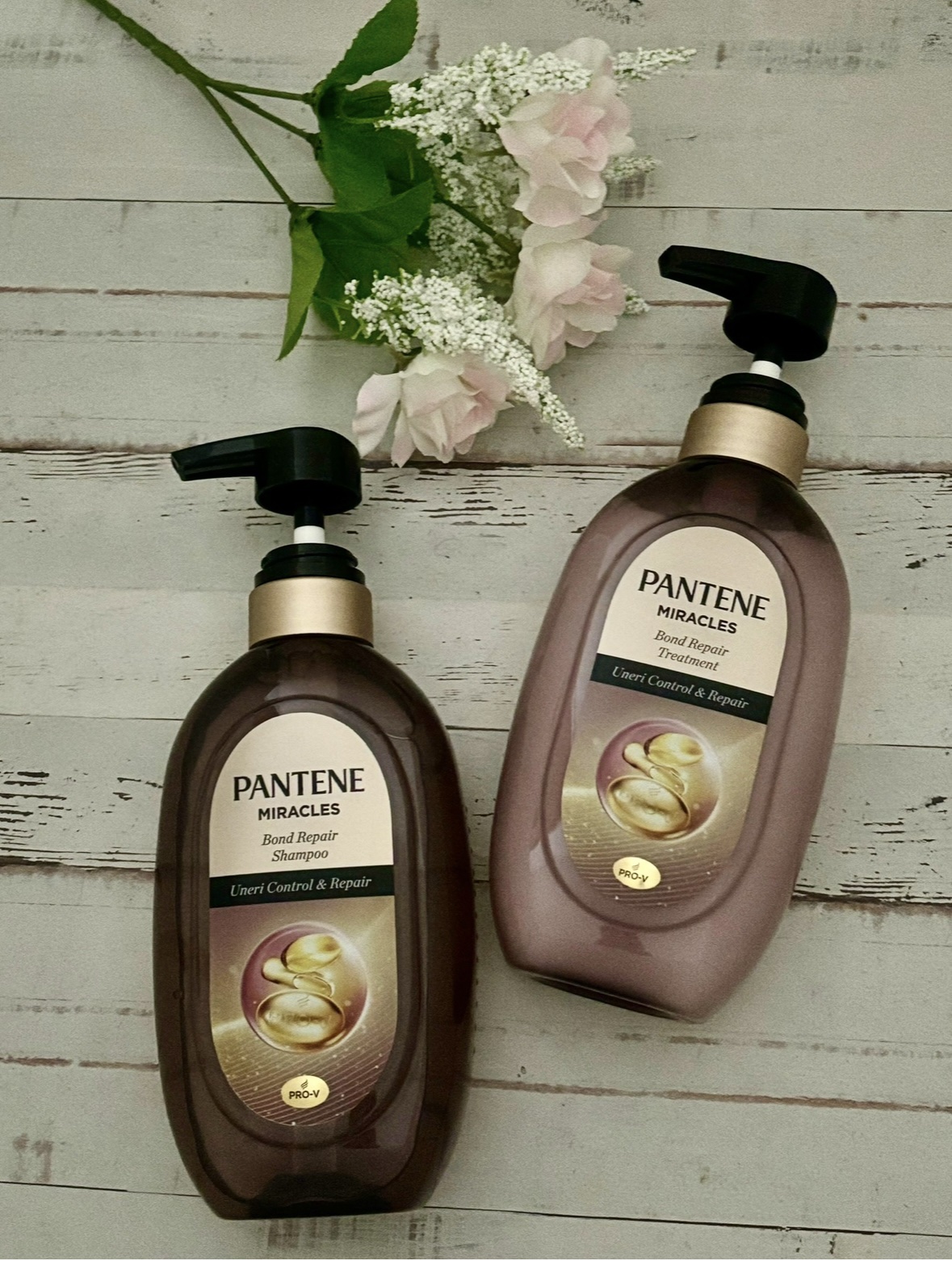 ミラクルズ うねりコントロール&リペア ボンドリペア シャンプー/トリートメント/パンテーン/市販シャンプーを使ったクチコミ（1枚目）