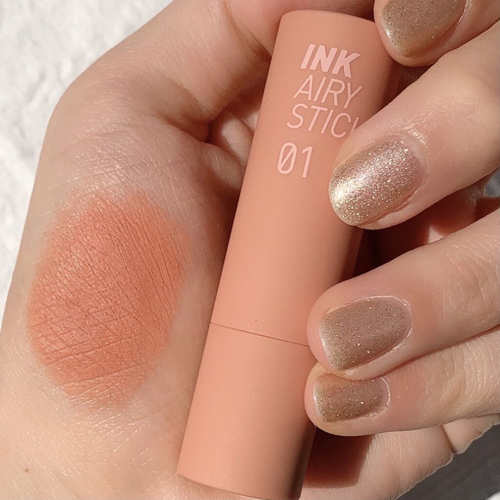 インク エアリー ベルベット スティック/PERIPERA/口紅を使ったクチコミ（2枚目）