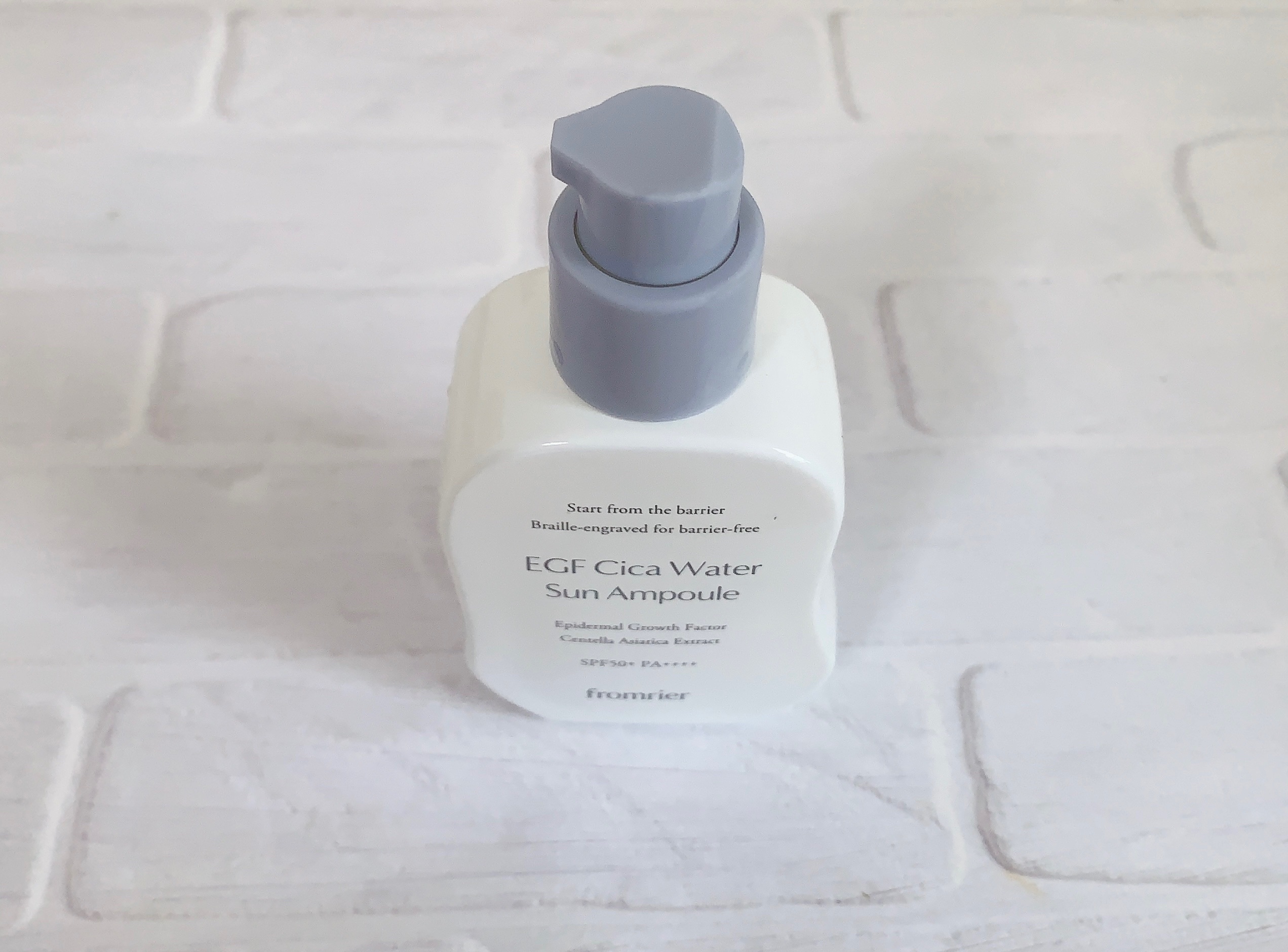 EGFシカウォーターサンアンプル/fromrier/日焼け止めローションを使ったクチコミ（3枚目）