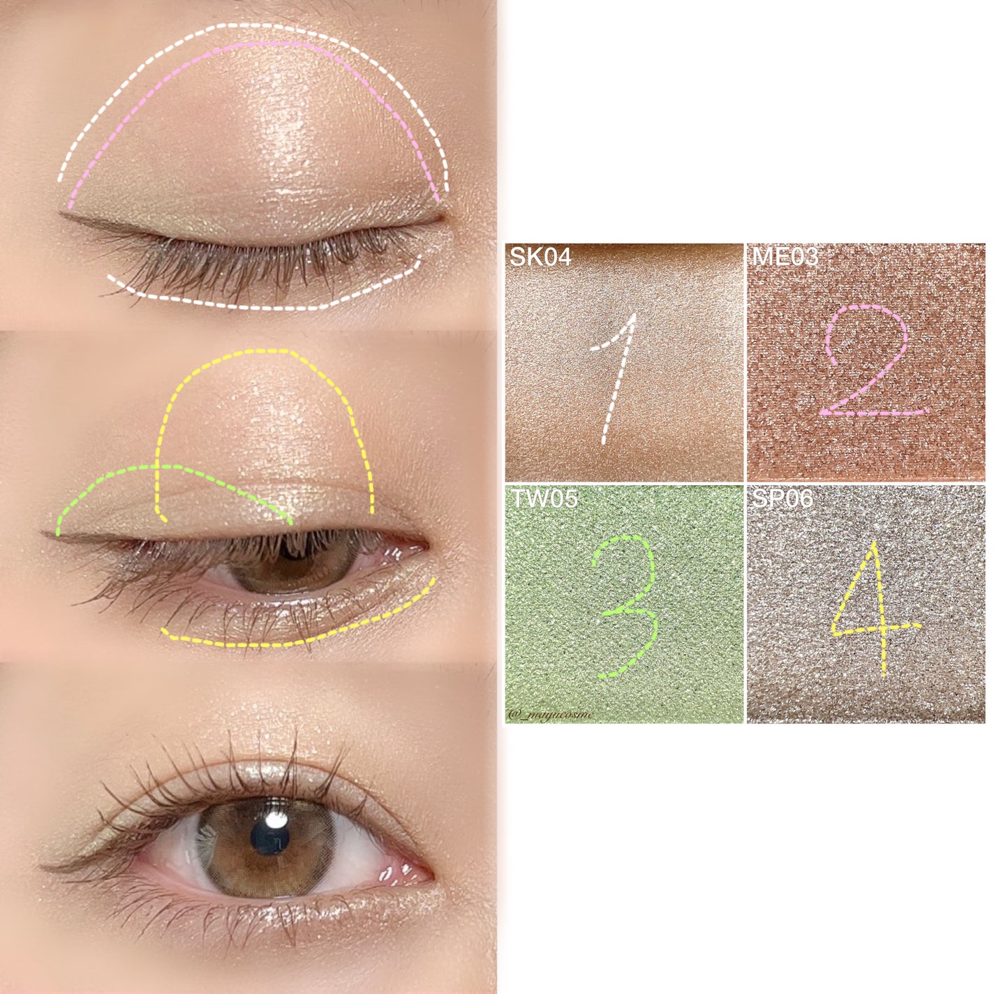 マルチカラーバリエーション トゥインクル/チャコット・コスメティクス/単色アイシャドウを使ったクチコミ(5枚目)