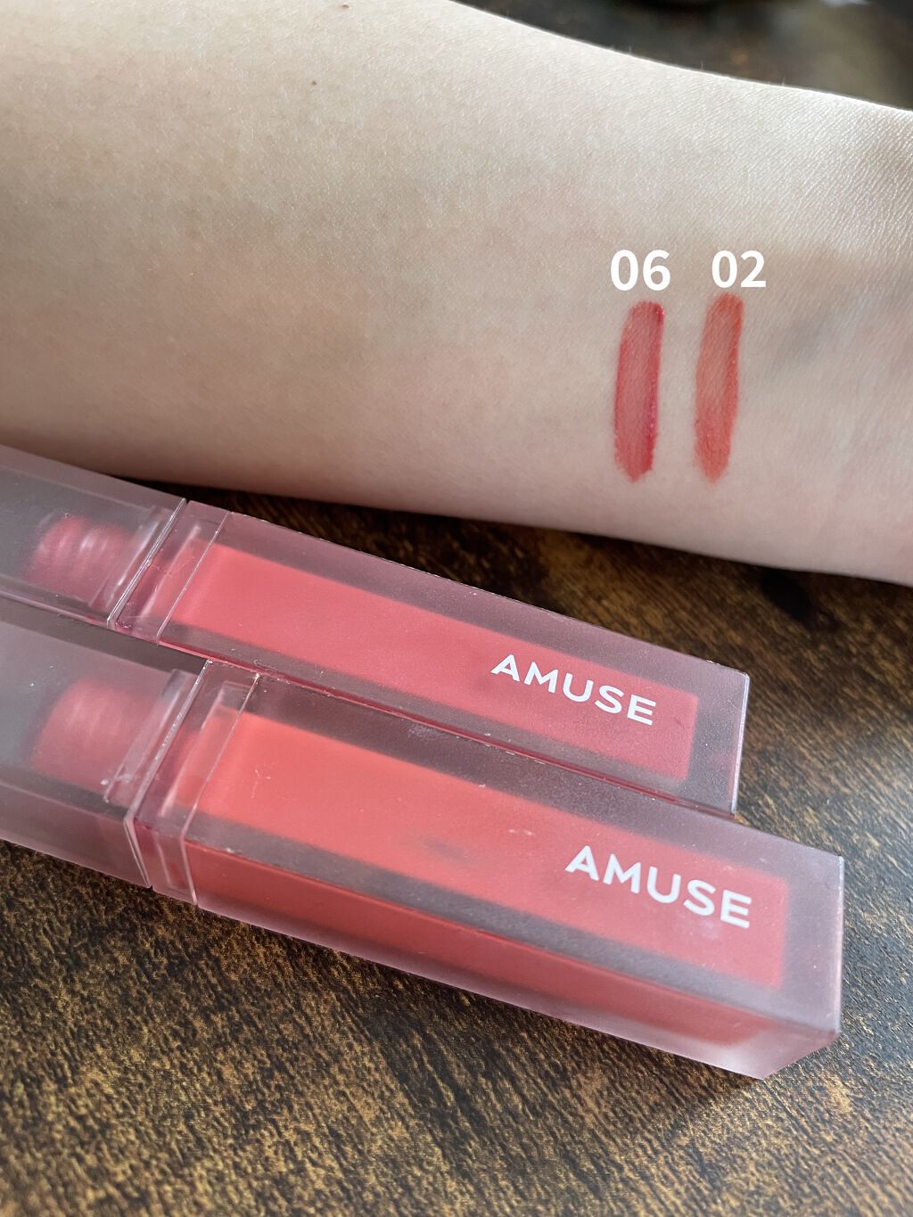 デュー ベルベット/AMUSE/口紅を使ったクチコミ（2枚目）