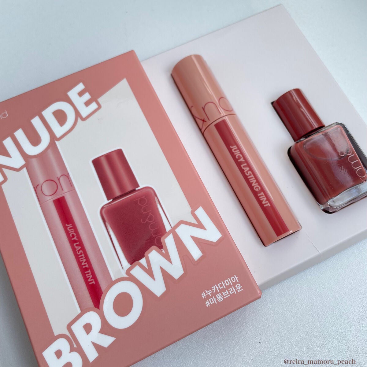 ジューシーラスティングティント/rom&nd/リップティントを使ったクチコミ(6枚目)