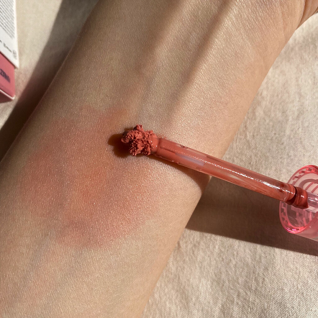 ソフトクリームチーク 32 Pink Toast/AMUSE/リキッドチークを使ったクチコミ（3枚目）