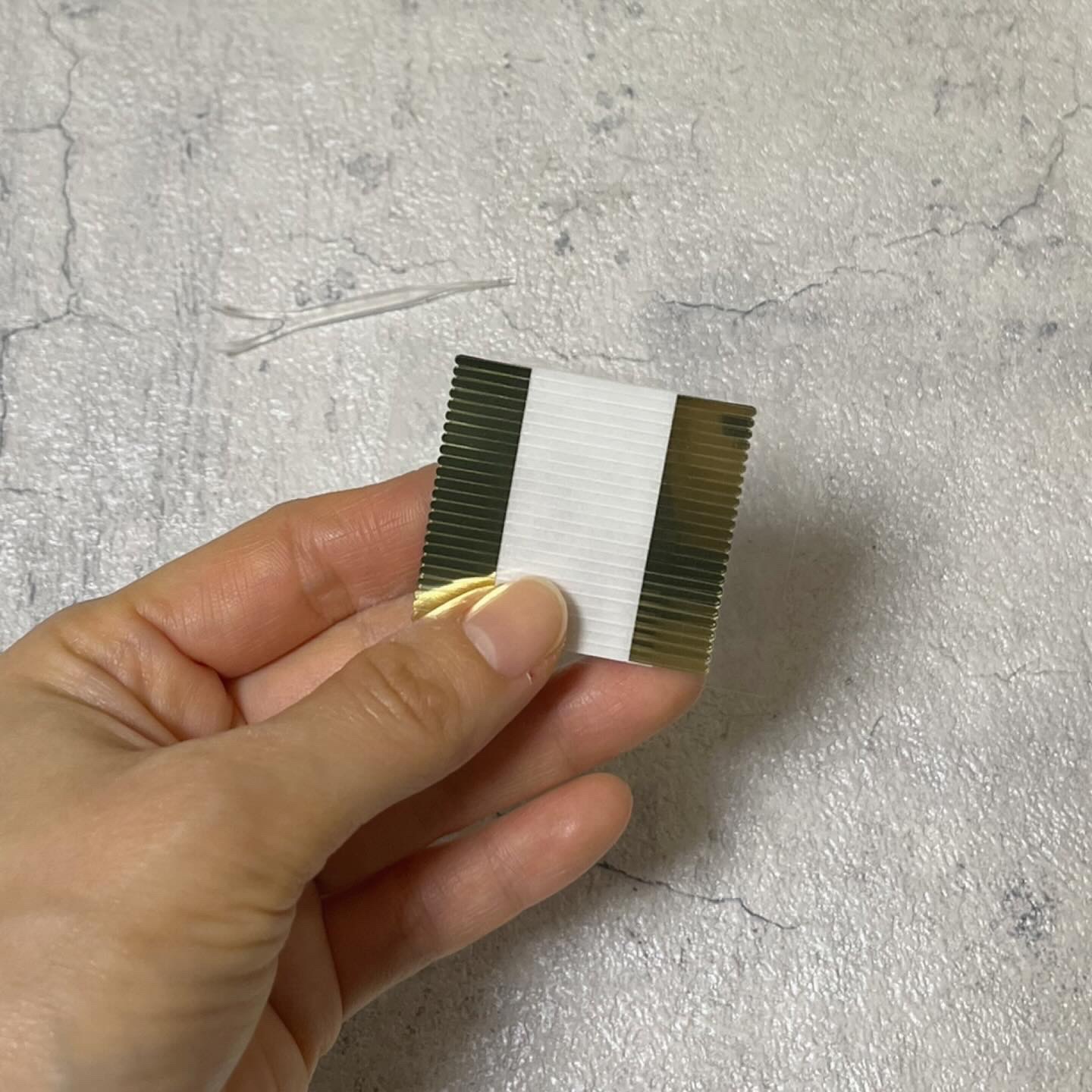 マイクロファイバー  MRR-01 クリア色 1.5mm幅/ビー・エヌ/二重まぶた用アイテムを使ったクチコミ（3枚目）