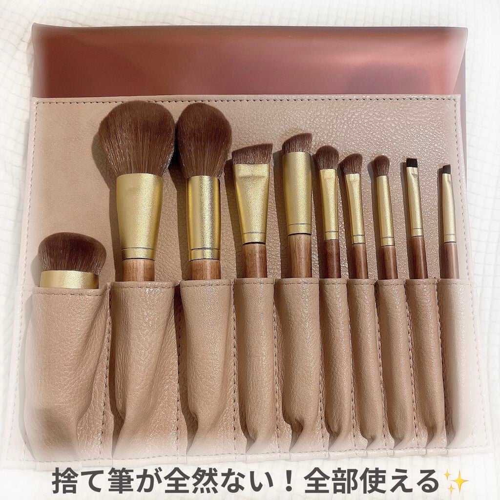 SIXPLUS X MARILYN 10本メイクアップブラシセット/SIXPLUS/メイクブラシを使ったクチコミ(4枚目)