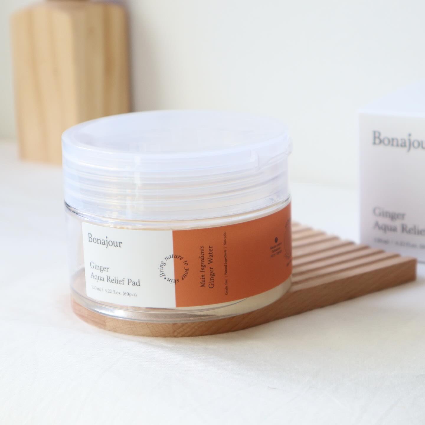 ジンジャーアクアリリーフパッド 60枚/Bonajour/トナーパッドを使ったクチコミ（1枚目）