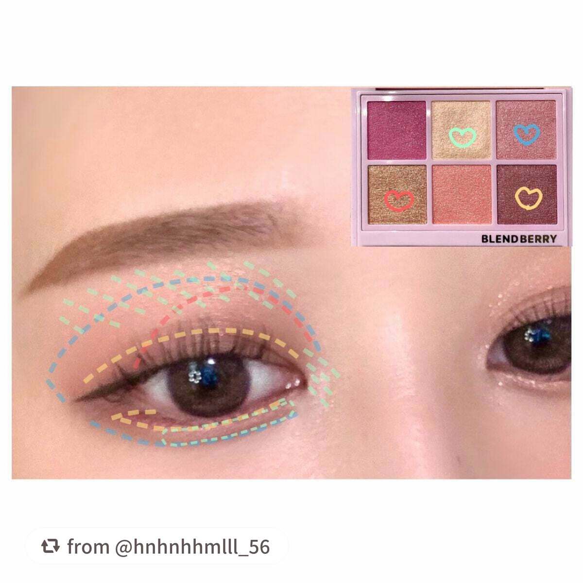 オーラクリエイション/BLEND BERRY/アイシャドウパレットを使ったクチコミ(2枚目)