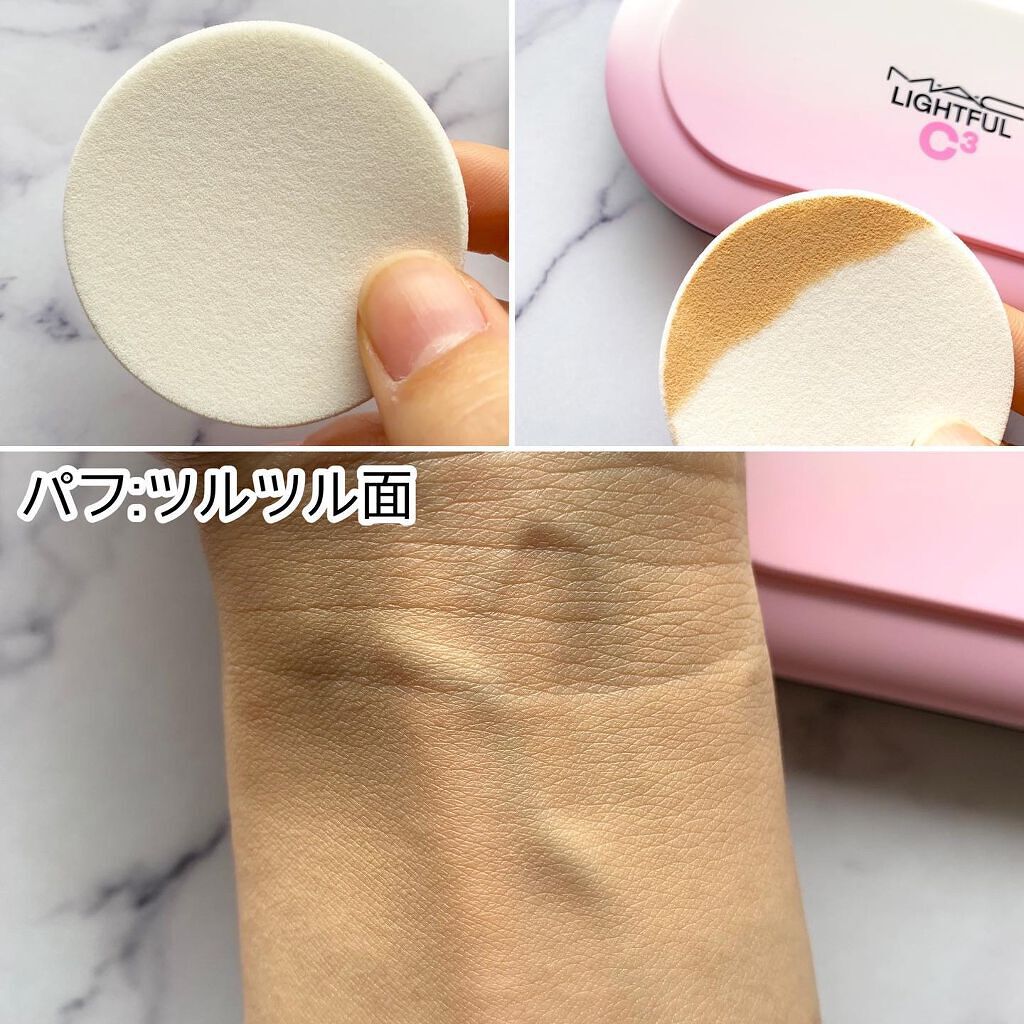 ライトフル C3 ナチュラル シルク パウダーファンデーション/M・A・C/パウダーファンデーションを使ったクチコミ(4枚目)