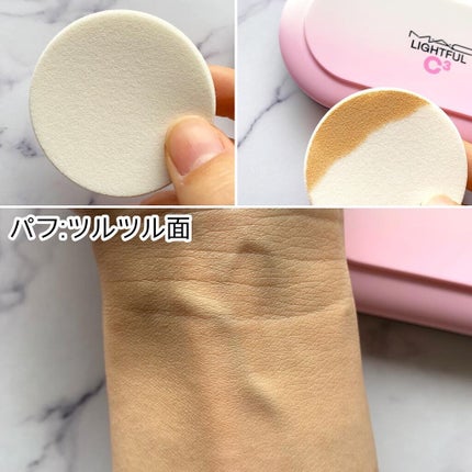 ライトフル C3 ナチュラル シルク パウダーファンデーション/M・A・C/パウダーファンデーションを使ったクチコミ(4枚目)