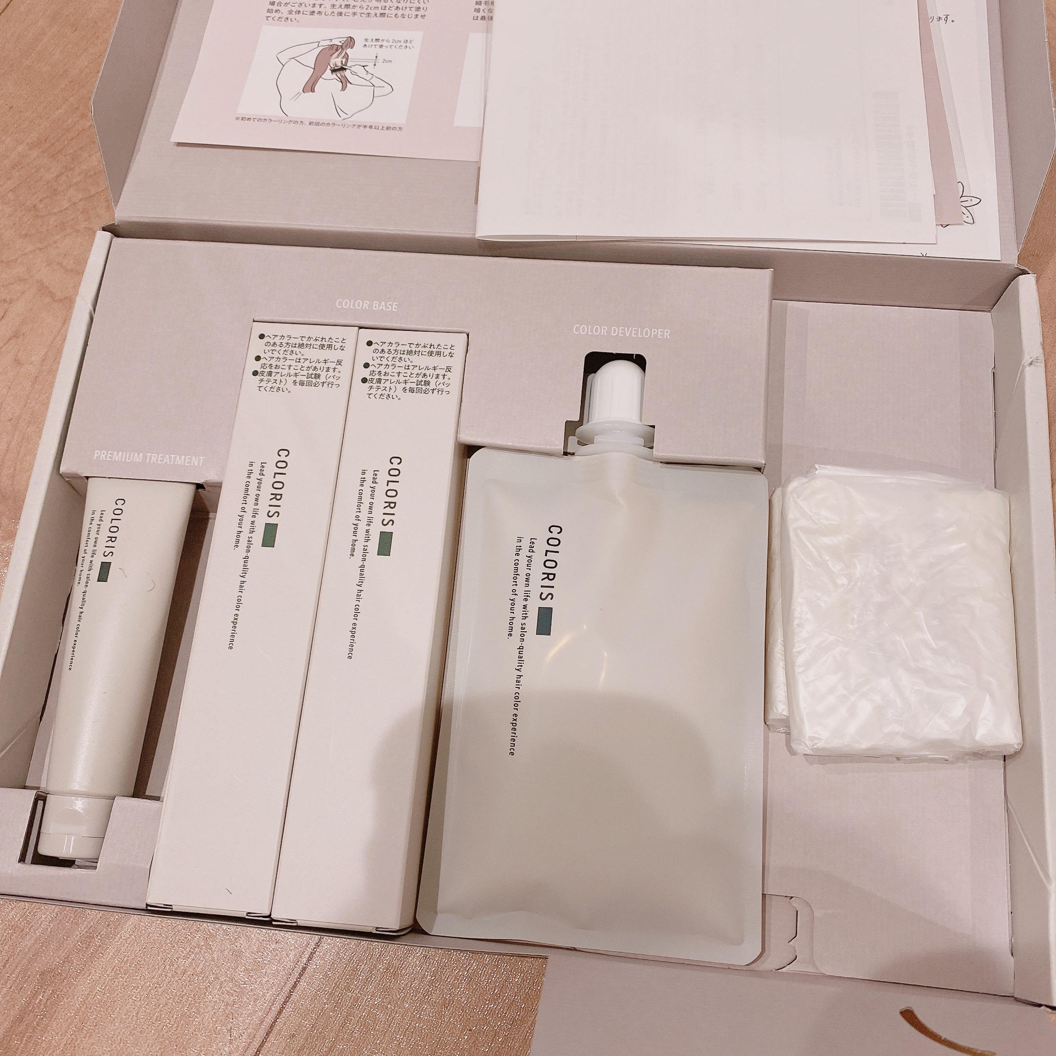 ヘアカラーセット/COLORIS/ヘアカラーを使ったクチコミ（2枚目）