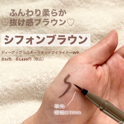 シルキーリキッドアイライナーWP/D-UP/リキッドアイライナーを使ったクチコミ(3枚目)