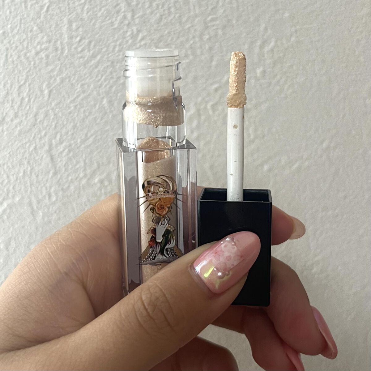 メタリックジュエリーリキッド EX-1 ゴールド系/KATE/リキッドアイシャドウを使ったクチコミ（2枚目）