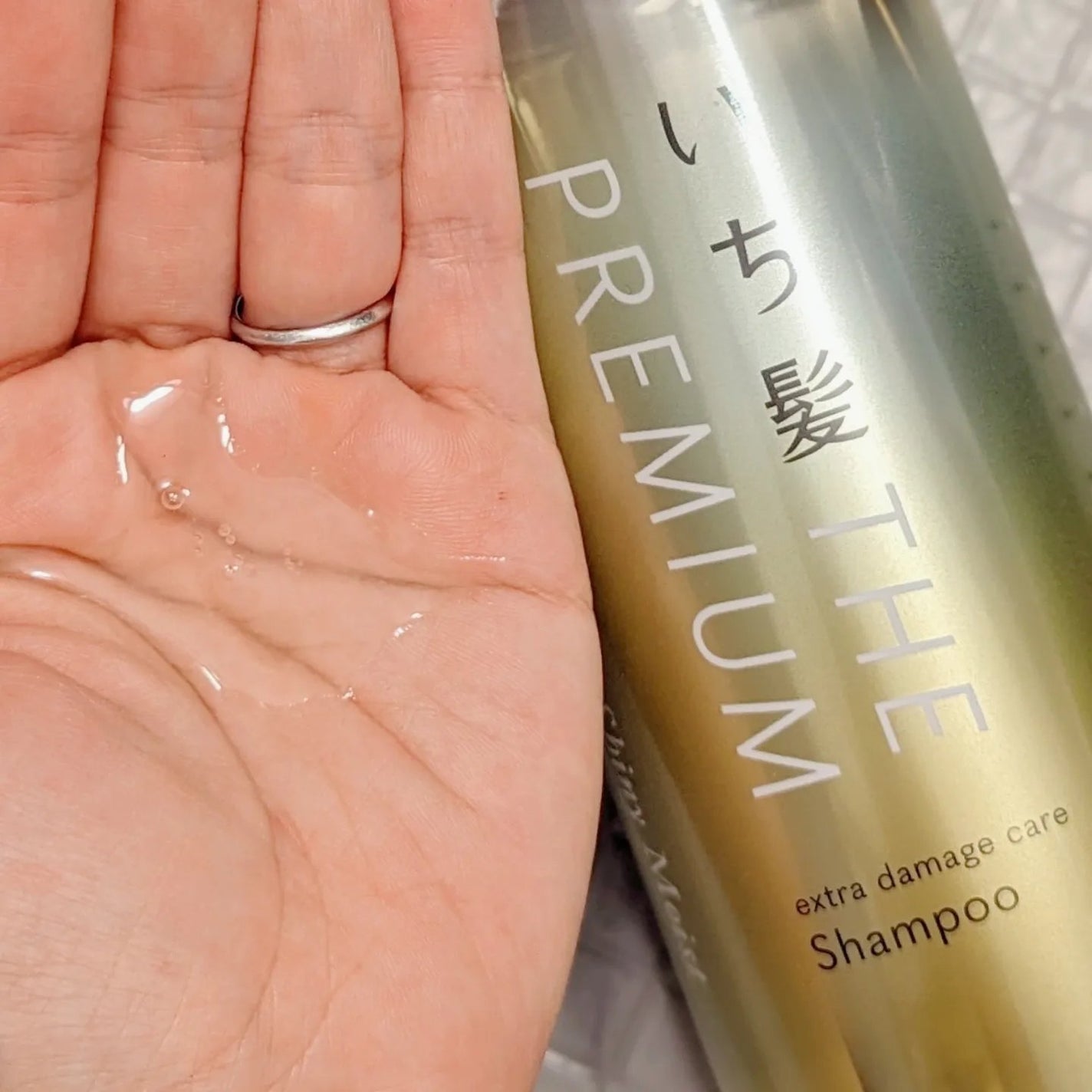 THE PREMIUM エクストラダメージケアシャンプー/トリートメント(シャイニーモイスト)/いち髪/市販シャンプーを使ったクチコミ(3枚目)